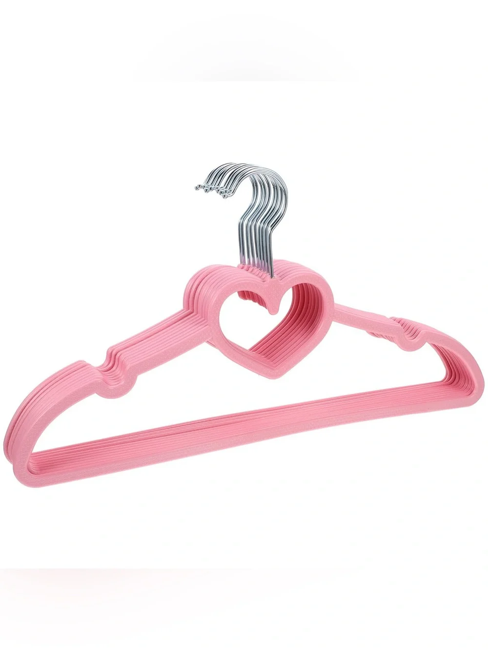 Set of 16 Pink Velvet Heart Hangers Bridesmaid Wedding Coquette Girly